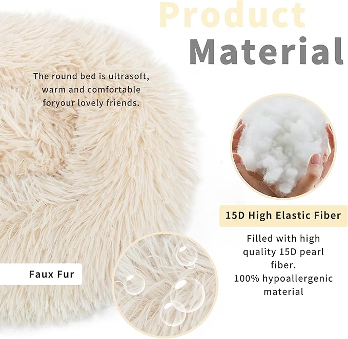 Guinea Pig Bed Hamster Bed Hedgehog Bed for Hamster/Hedgehog/Squirrel/Tortoise/Lizard and Other Small Animal 11.8 inch Beige - PAWPICO