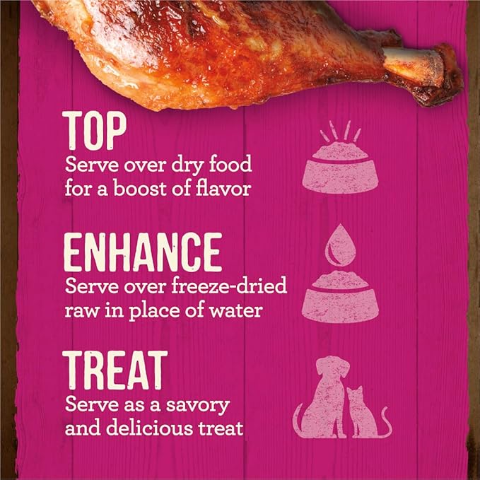 Merrick Grain Free Bone Broth, Premium Human Grade And Gluten Free Dog And Cat Food Topper Pouches, Turkey - 16 oz. Pouch - PAWPICO