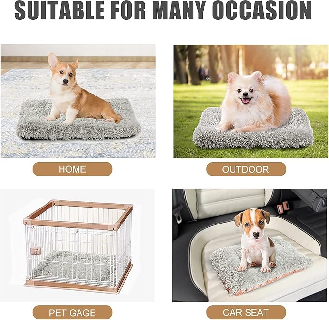 Cat Bed Small Dog Bed Self Warming Cat Bed Self Heating Cat Pad Extra Warm Thermal Kitten Beds for Indoor Outdoor Kittens Small Pets 24''X20'' (Khaki) - PAWPICO