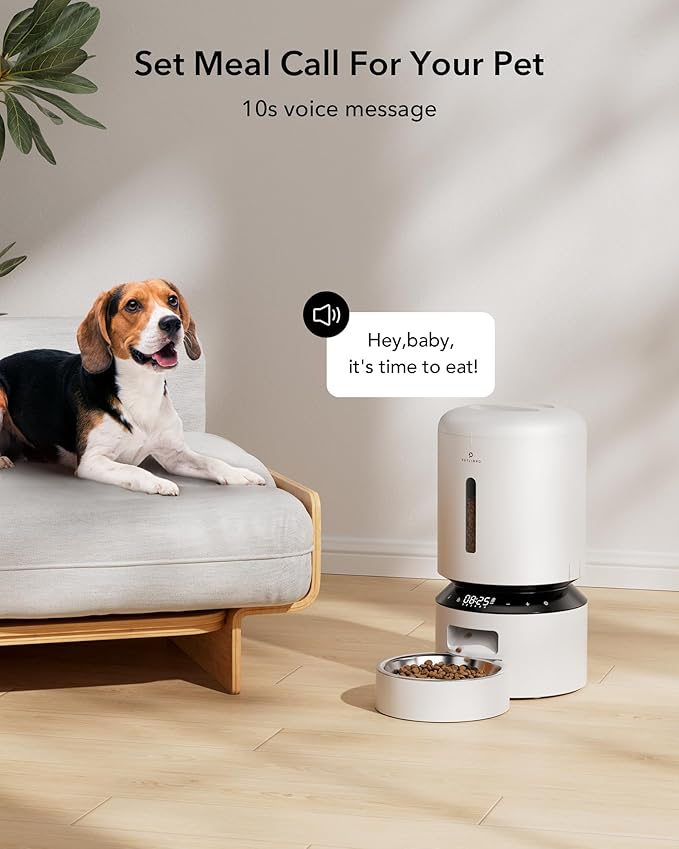 PETLIBRO Automatic Cat Feeder, Automatic Dog Feeder with Freshness Preservation, 5L Timed Cat Feeders for Dry Food, Up to 6 Meals Per Day, Granary Pet Feeder for Cats/Dogs - PAWPICO