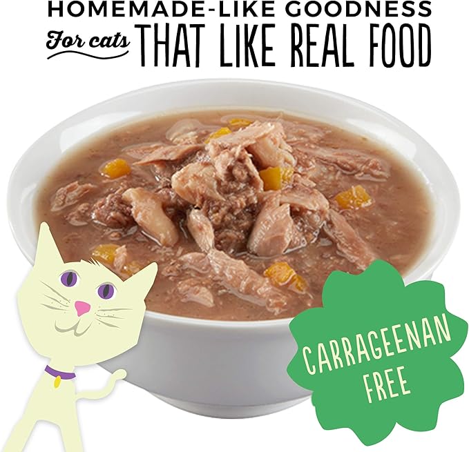 Petite Cuisine Grain Free Wet Cat Food, Sister Rose's Tuna, Pumpkin & Ocean Whitefish, 24 cans 2.8 oz - PAWPICO