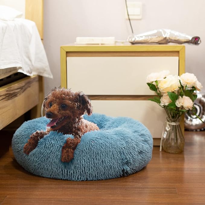 Marshmallow Cat Bed for Small New Born Kitten, Indoor Cats Plush Puppy Bed 15 Inches - PAWPICO