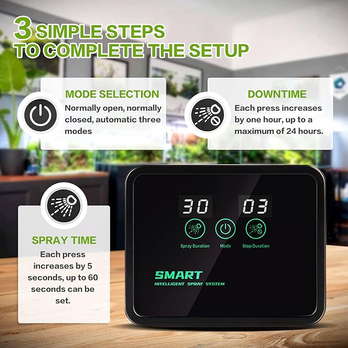 Reptile Fogger Automatic Reptile Mister Fogger for Terrarium, Timed Reptile Humidifiers for Chameleon/Lizard/Snake/Turtle/Frog MYGIIKAKA
