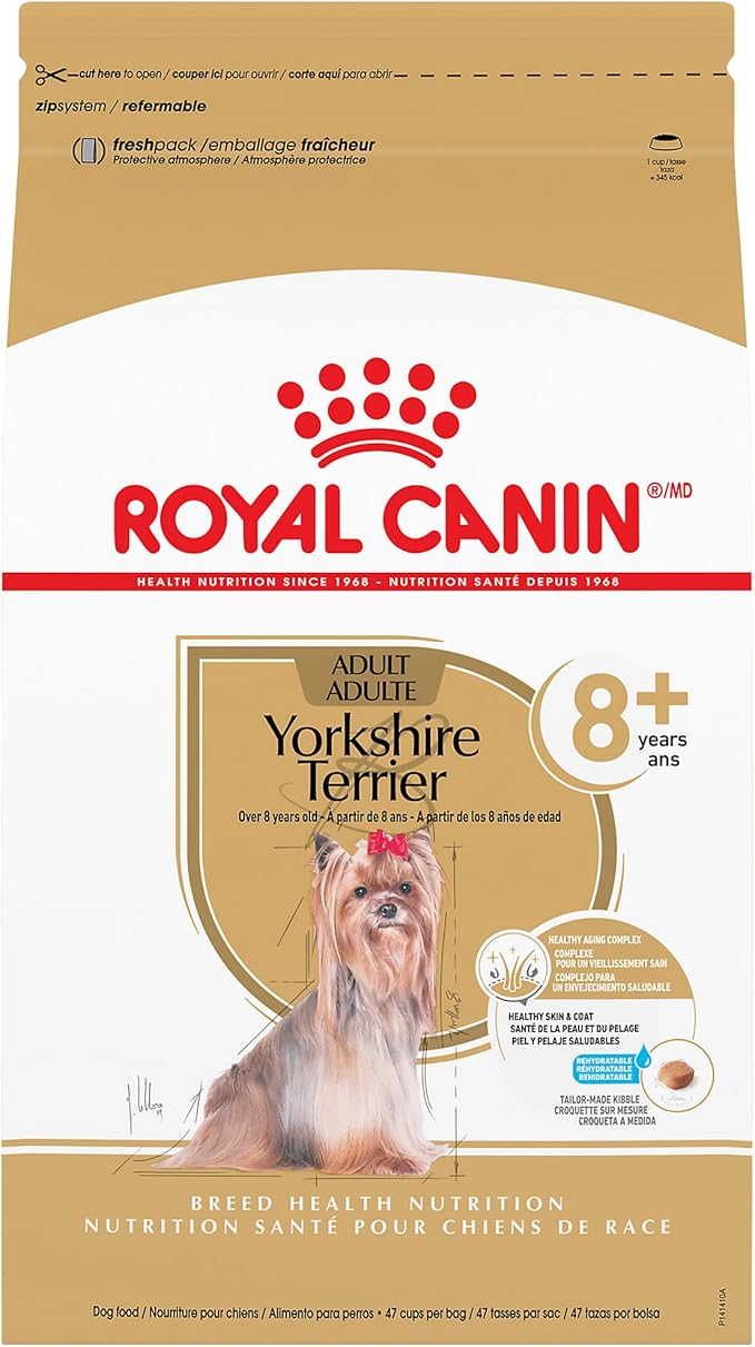 Royal Canin Yorkshire Terrier Adult 8+ Dry Dog Food for Aging Dogs - PAWPICO