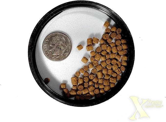 Xtreme Big Fella 3.0mm Pellets: Professional Nutrition for Medium to Large Cichlid/Community Fish - Boost Immune & Digestive Health, Color & Energy, Max Protein Fish Food – USA Farm Grown (64oz) XtremeAquaticFoods