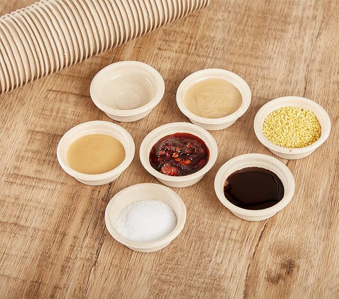 Paper Feeding Cups Samll 0.5 oz Gecko Food and Water Feeding Dish Ledge Accessories Bowls for Crested Gecko Lizards Reptiles Pets (100cups) QIHYCUF