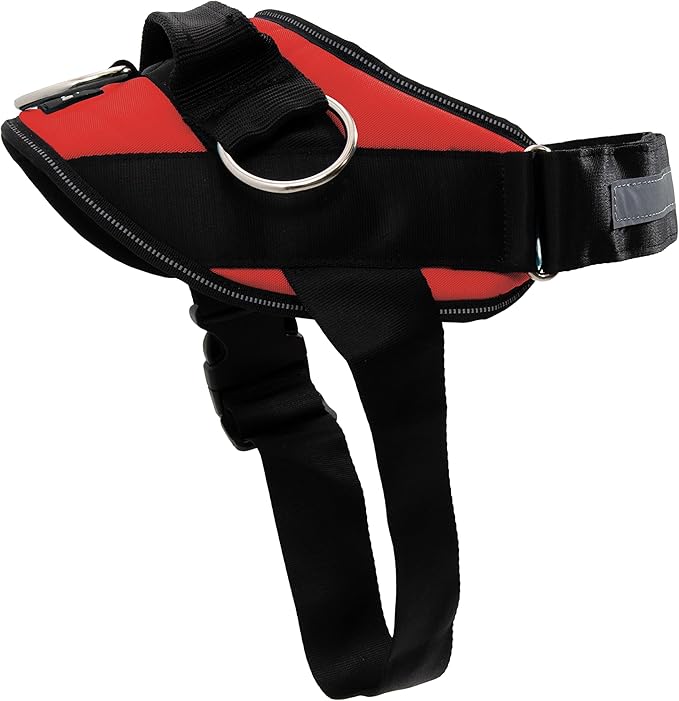ShawnCo Essential Dog Harness, No-Pull Pet Vest with 3 Leash Clips, No Choke, Reflective, Adjustable and Padded, for Easy Walking and Training for Small Dogs (Mustang Red, S) SHAWNCO