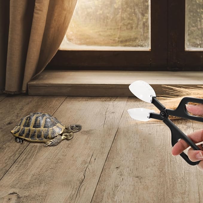 Balacoo Reptile Feeding Tong: Reptiles Clip Reptile Poop Scooper Shovel Cricket Keeper Grabber for Reptiles, Bearded Dragons, Tarantula, Crickets Balacoo