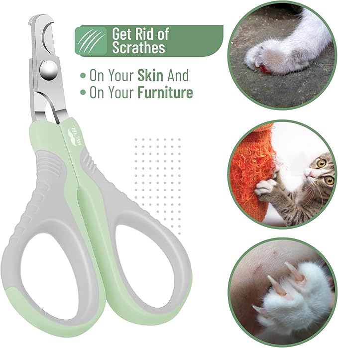 Mr. Pen- Cat Nail Clipper, Pastel Green, Cat Nail Trimmer, Cat Nail Clippers, Cat Claw Clippers, Cat Clippers for Nails, Pet Nail Clippers, Kitten Nail Clipper, Small Dog Nail Clipper Cat Claw Trimmer - PAWPICO