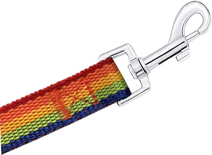 15ft 20ft 30ft 40ft 50ft Long Dog/Puppy Lead Obedience Recall Training Dog Leashes for Small Medium Dogs Camping, Training, Play, or Backyard (20 FT, Rainbow) PETGOGO