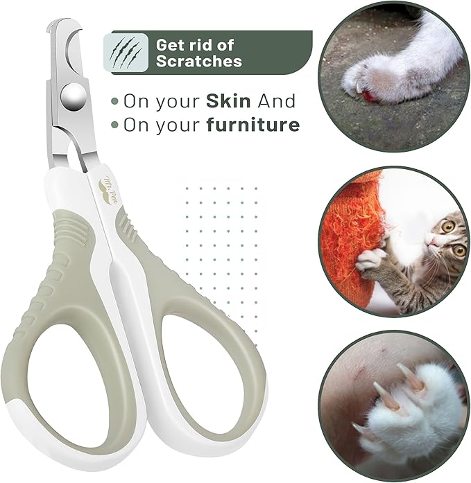 Mr. Pen- Cat Nail Clipper, Light Beige Cat Nail Trimmer, Cat Nail Clippers, Cat Claw Clippers, Cat Clippers for Nails, Pet Nail Clippers, Kitten Nail Clipper, Small Dog Nail Clipper, Cat Claw Trimmer - PAWPICO