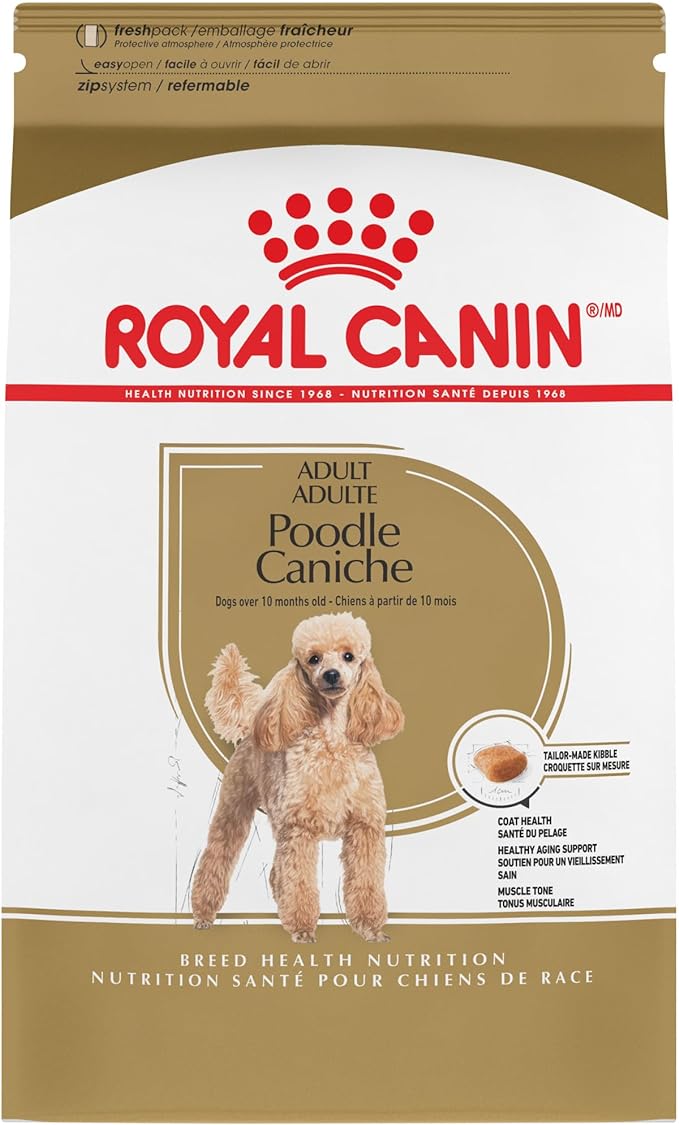 Royal Canin Poodle Adult Breed Specific Dry Dog Food, 2.5 lb bag - PAWPICO