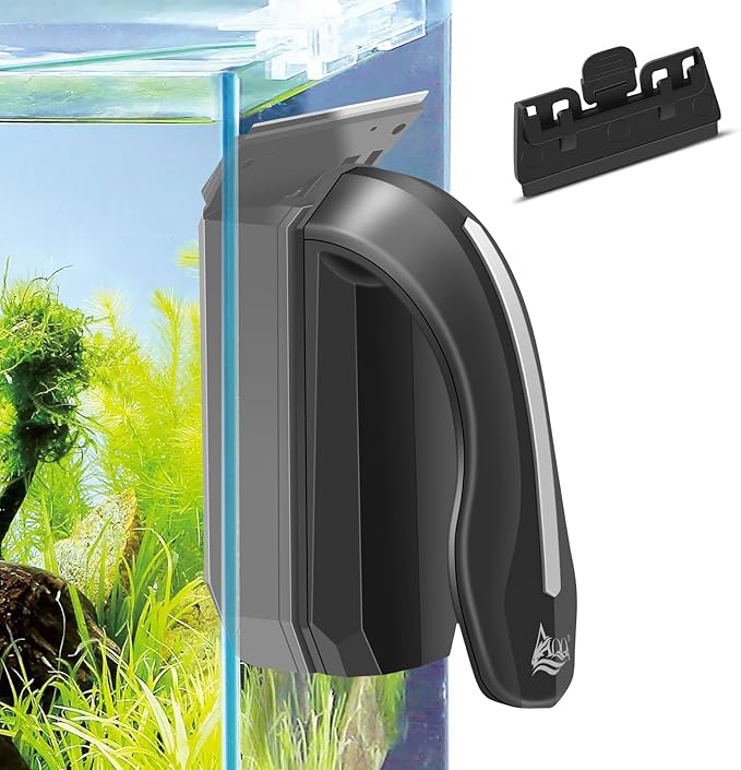 AQQA Aquarium Magnet Glass/Acrylic Cleaner,Fish Tank Cleaner Brush,Magnetic Algae Scrapers Cleaning Tools with 2 Detachable Scrapers,Floating Freshwater Saltwater (XL) AQQA