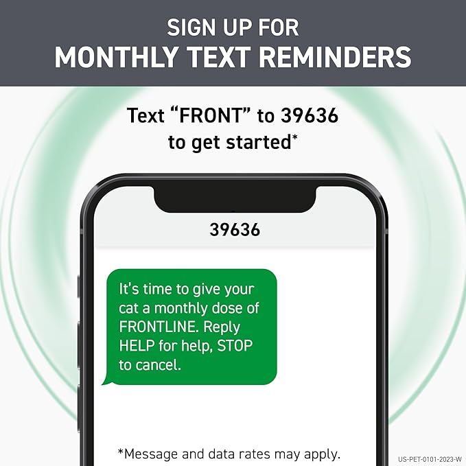 Frontline Plus Flea and Tick Treatment for Cats Over 1.5 lbs. 8 Treatments FRONTLINE%C2%AEBrandProducts