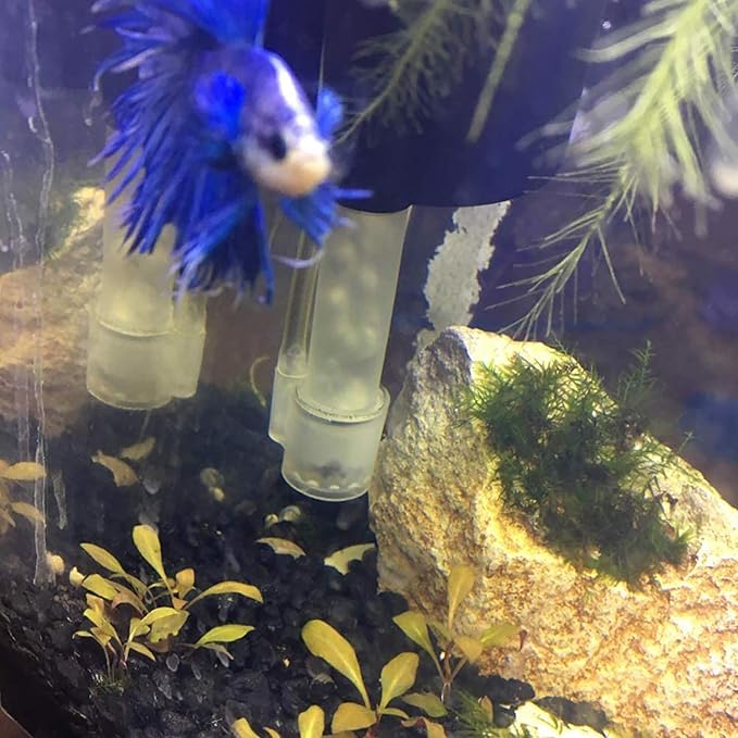 10W Super Slim Aquarium Fish Tank 5730 LED Light Clip-on Lamp Aquatic Plant Lighting (Black Body White+Blue Light) ICINSTANTCOACH