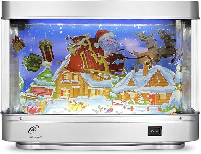 Lightahead Christmas Santa LED Decorative Motion Picture Lamp Virtual Aquarium Night Light Decoration Lightahead%C2%AE