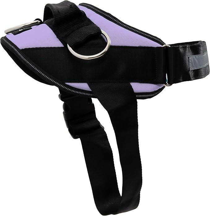 ShawnCo Essential Dog Harness, No-Pull Pet Vest with 3 Leash Clips, No Choke, Reflective, Adjustable and Padded, for Easy Walking and Training for Small, Medium and Large Dogs (ICY Lilac, XL) SHAWNCO