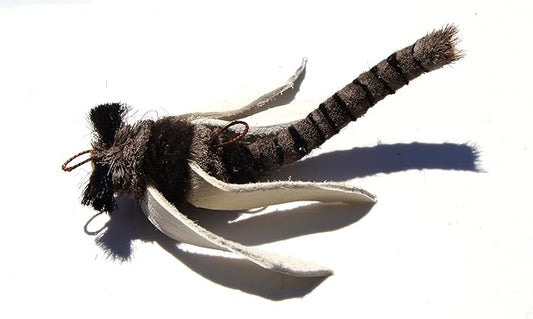 Dragonfly Refill/Attachment Cat Toy - Natural Buffalo/Deer: Fits Wildcat and Popular Bird and Mouse Type Wands/Poles - PAWPICO