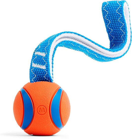 Chuckit! Ultra Tug Dog Toy, Medium Fetch and Dog Ball Tug Toy for Dogs 20-60 Pounds - PAWPICO