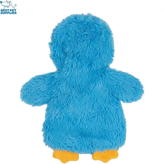 Best Pet Supplies Chicken Crinkle Plush Dog Toys for Interactive Play, Puppy and Senior Indoor Play, Colorful Chicken Toy Shape, Cute and Cuddly - Crinkle Chicken (Blue) - PAWPICO