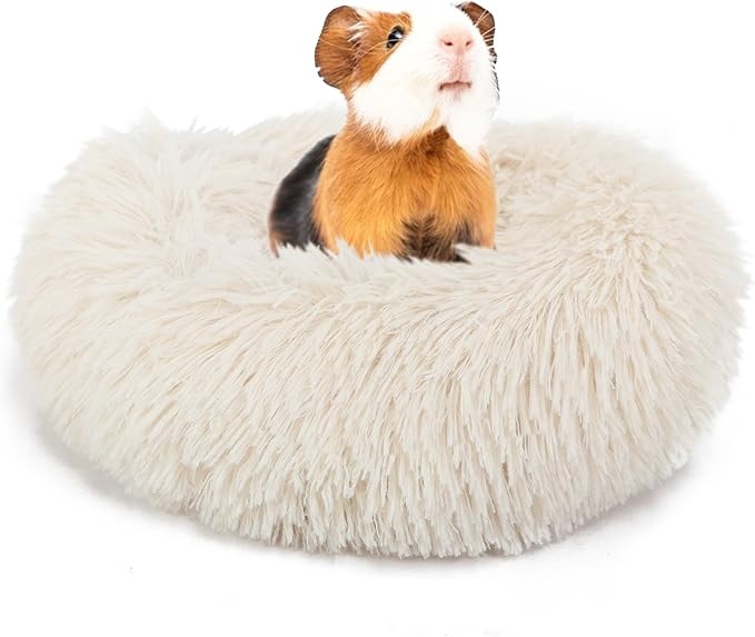 Guinea Pig Bed Hamster Bed Hedgehog Bed for Hamster/Hedgehog/Squirrel/Tortoise/Lizard and Other Small Animal 11.8 inch Beige - PAWPICO
