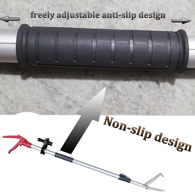 67'' Telescopic Snake Tongs Aircraft-Grade Aluminum Alloy Reptile Grabber Rattle Snake Catcher Wide Jaw Handling Tool with Lock for Hunting Game Finders 2023 New Launch PAWPICO