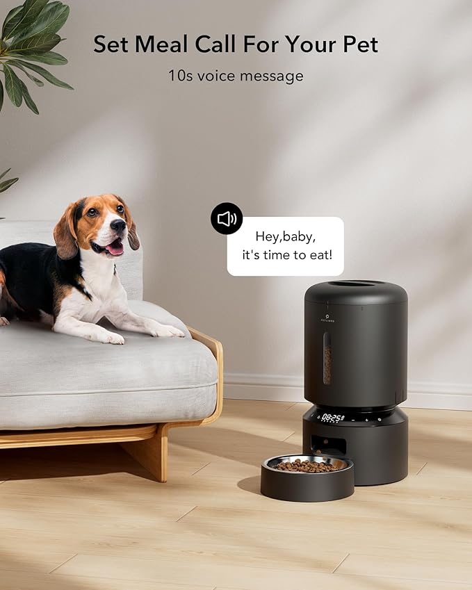 PETLIBRO Automatic Cat Feeder, Automatic Dog Feeder with Freshness Preservation, 5L Timed Cat Feeders for Dry Food, Up to 6 Meals Per Day, Granary Pet Feeder for Cats/Dogs - PAWPICO