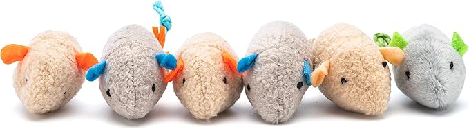 Cat Toy Feather Sisal Ball 4 Count,Mouse Catnip Cat Toys 6 Count- Handmade Cat Toys with Feathers, Scratch & Bite Resistant Sisal Balls for Cats (Random Color) - PAWPICO