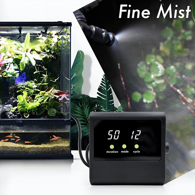 MrReptile Reptile Mister Humidifier, Automatic Mister for Reptiles、Indoor Plants, Upgrade MS100 Mister, Reptile Misting System MrReptileUSA