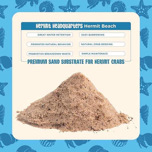 Fluker's All-Natural Premium Sand Substrate Mixture for Hermit Crabs, 12lbs Flukers
