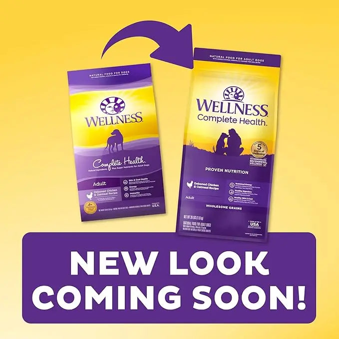 Wellness Complete Health Chicken & Oatmeal Natural Dry Dog Food, 30-Pound Bag (Packaging may vary) - PAWPICO