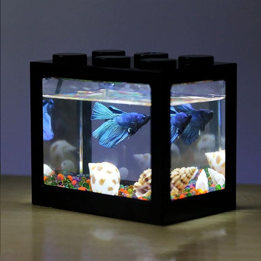 Flylin 4PCs 5V USB Aquarium Light, Smal Decoration LED Lighting Lamp, Aquarium Water Plant Light for Desktop Fish Tank Indoor Water Garden (White) Flylin