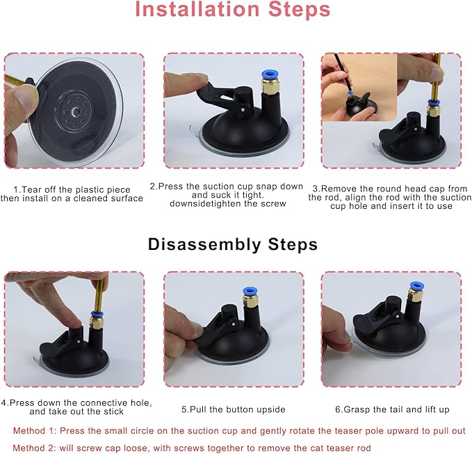 Interactive Bird Simulation Cat Toy Set Suction Cup Cat Wand Toy for Indoor Cats Suitable for Kitten to Play Exercise - PAWPICO