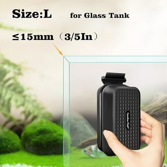 Carefree Fish Aquarium Super Strong Magnetic Cleaner for Glass Fish Tank Magnet Brush Algae Scrapers Floating Bewatermyfriend