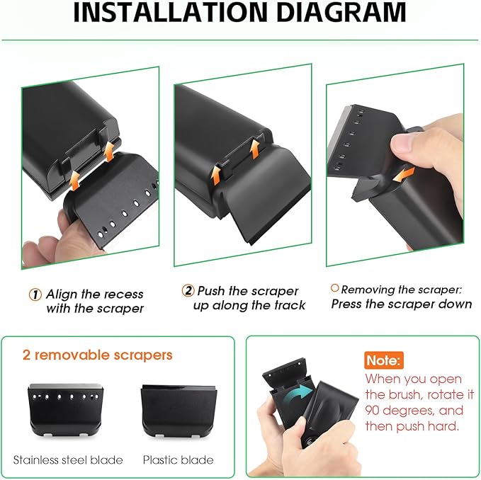 hygger Aquarium Glass Cleaner, Magnetic Fish Tank Cleaner Brush with 2 Aquarium Alg-ae Scrapers Floating Strong Magnetic (S) hygger