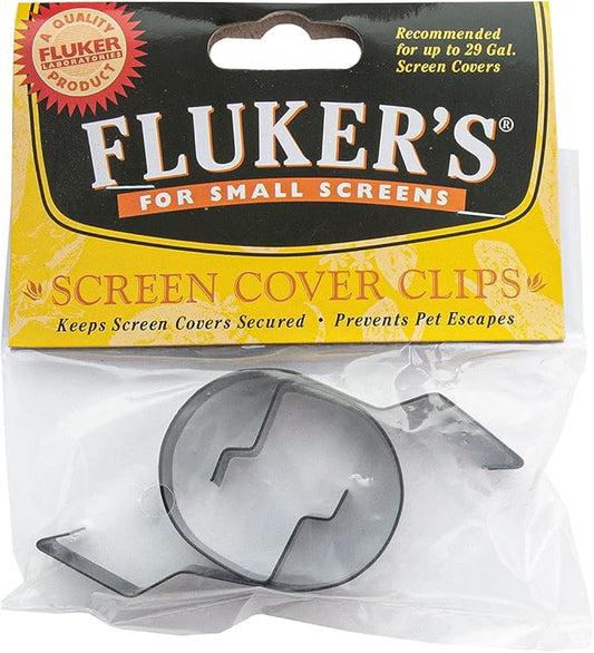 Fluker's Metal Screen Cover Clip for Reptile Terrariums Flukers
