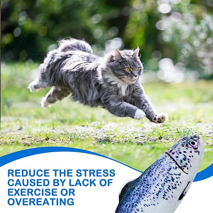 5Pcs Catnip Toy, Plush Fish Cat Toy, Cat Chew Toy, Catnip Filled Cartoon Fish with Bell Inside for Interactive Kitty Chew Toys Cat Teething Cat Exercise - PAWPICO