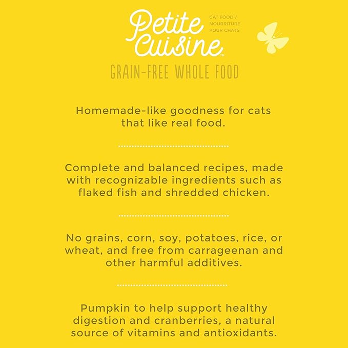 PETITE CUISINE Baby BlueBells's Wet Cat Food, Chicken and Pumpkin, 2.8 oz Cans (24 Count) - PAWPICO
