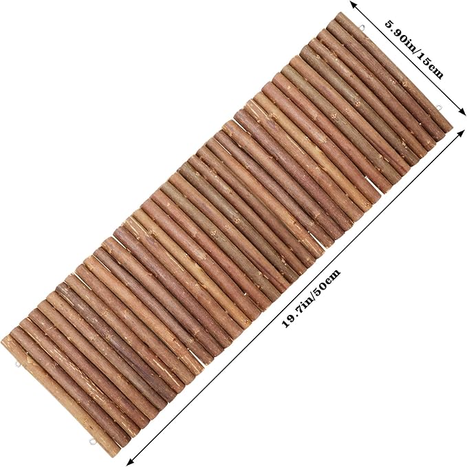 Hermit Crab Climbing Toys, Wooden Hermit Crab Hideout, Reptile Tank Habitat Decor, Bendable Ladder Bridge Tunnel Toys for Lizard Chameleon Hamster Rats Chinchilla Guinea Pig Rabbit Bearded Dragon Dnoifne