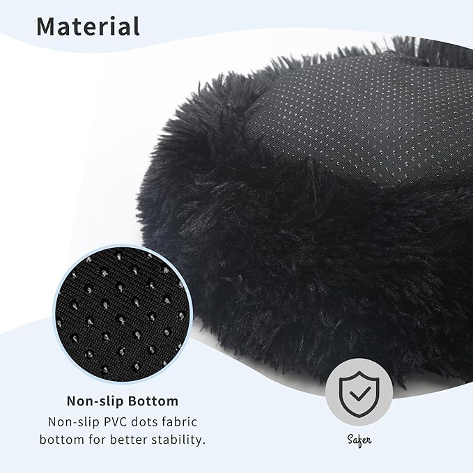 Ferret Bed Cave and Hideouts Burrowing Pet Bed for Guinea Pigs and Other Small Animals 11.8 inch for Cage Black - PAWPICO