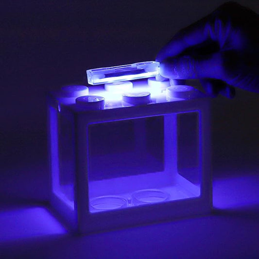 Mini Aquarium Lamp, USB Aquarium Light, LED Desktop Fish Tank Light, Small Decoration Aquarium Light, Aquarium Accessories, Blue Light CAPASTEC