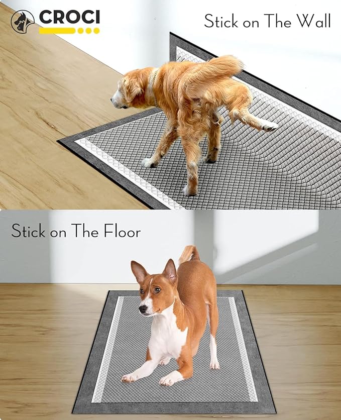 CROCI Dog Pads 30"x36" Dog Pee Pads, Charcoal Puppy Pads Odor-Control & Super-Absorbent Pee Pads for Dogs Hold Up to 10 Cups of Urine, Leak-Proof & Quick-Dry Dog Pads Extra Large, Disposable(40 Count) - PAWPICO