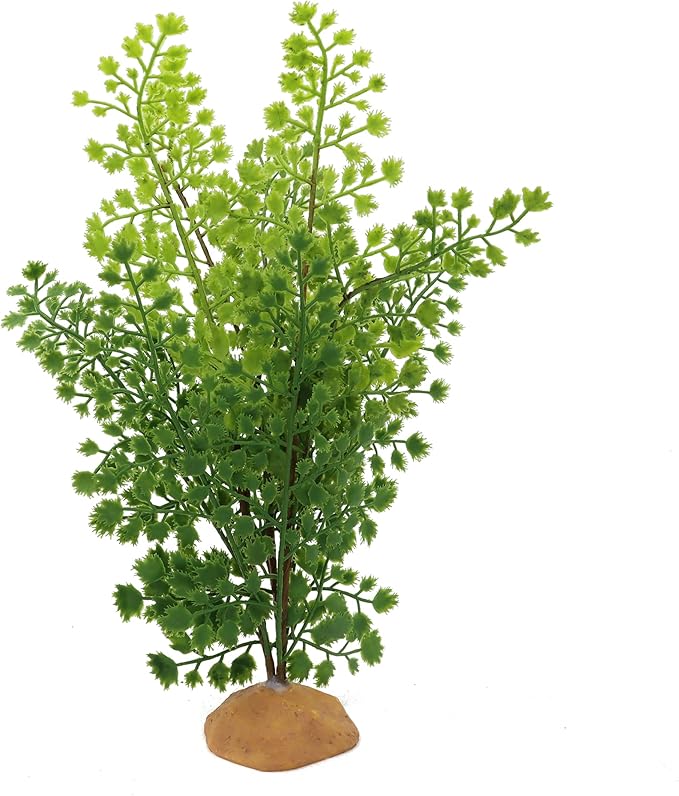JIHAQUA Lifelike Reptile Tank Plant Decor - Realistic Artificial Plastic Plant for Terrariums and Pet Enclosures (Style A) JIHAQUA