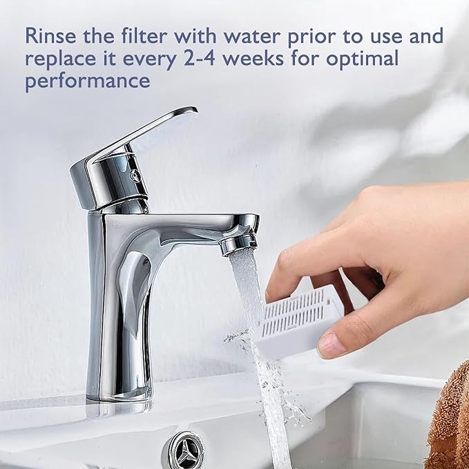 Replacement Filters for Ceramic Cat Water Fountain, 8 Carbon Filters and 2 Sponge Foam Filters (8+2) - PAWPICO