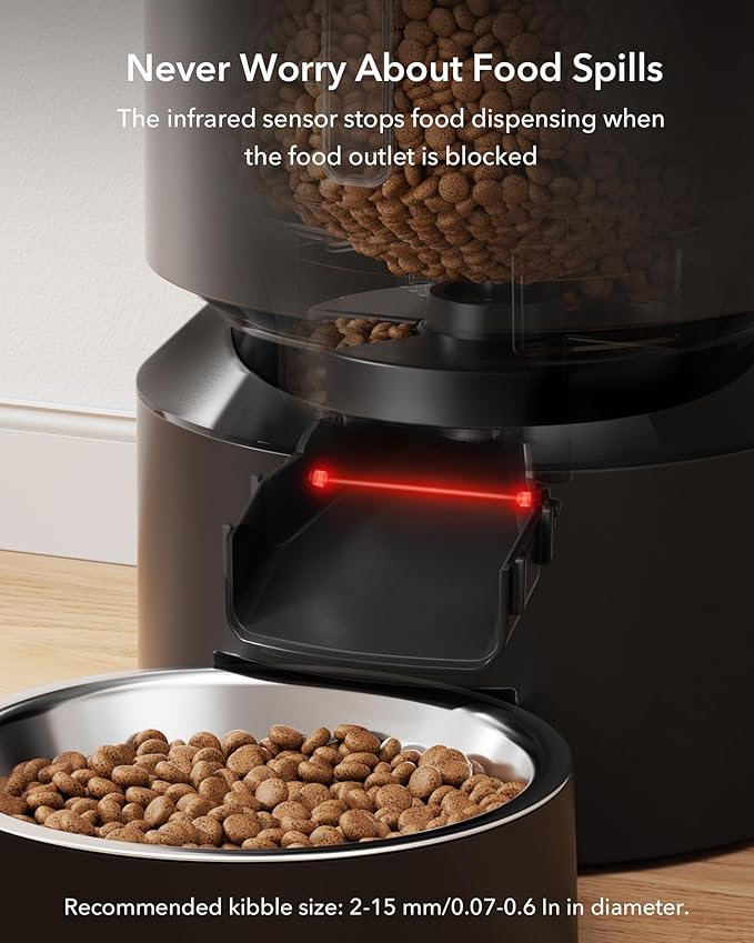 PETLIBRO Automatic Cat Feeder, Automatic Dog Feeder with Freshness Preservation, 5L Timed Cat Feeders for Dry Food, Up to 6 Meals Per Day, Granary Pet Feeder for Cats/Dogs - PAWPICO