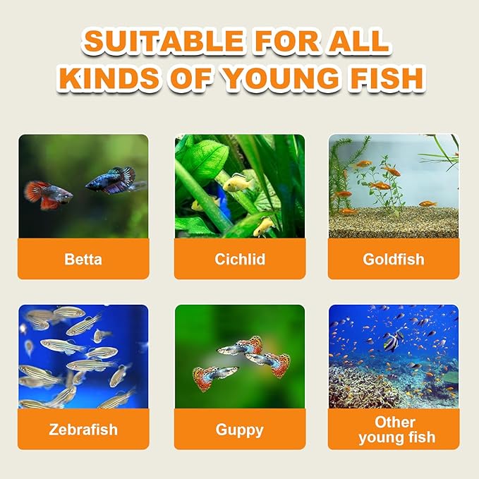 Brine Shrimp Eggs for Aquatic Foods Artemia Cysts of 90% Hatch Rate Fish Food (1.4 OZ) Capuca