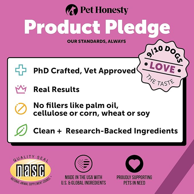 Pet Honesty Dog Multivitamin Supplement with Salmon Oil for Dogs - Allergy Itch Relief, Digestion, Skin & Coat Health, Liquid Supplement - Dog Food Topper Bone Broth with Prebiotics (12 oz) PetHonesty