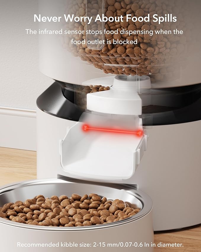 PETLIBRO Automatic Cat Feeder, Automatic Dog Feeder with Freshness Preservation, 5L Timed Cat Feeders for Dry Food, Up to 6 Meals Per Day, Granary Pet Feeder for Cats/Dogs - PAWPICO
