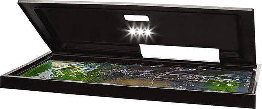 Tetra LED Hood Cotton 16 Inches by 8 Inches, Low-Profile Aquarium Hood with Hidden Lighting Tetra
