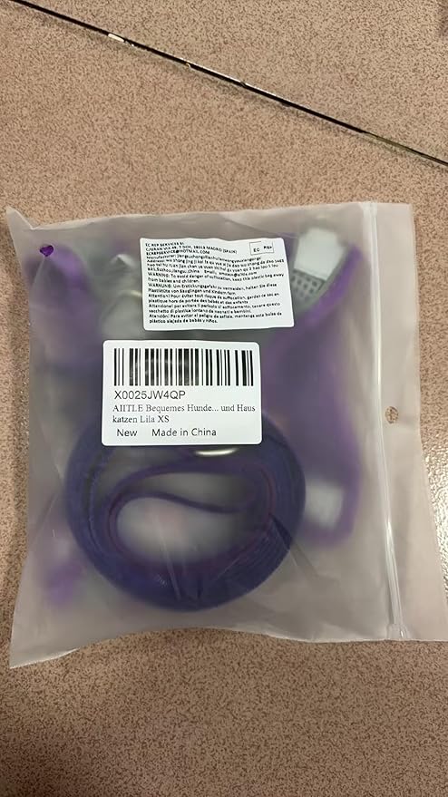 AIITLE Comfortable Dog Harness and Leash Set for Walking - Spring Step in Vest Harness,Reflective Bands, Adjustable No Pull Puppy Essentials, for Small Dogs and House Cats Purple XS AIITLE-FORPETSBETTERLIFE